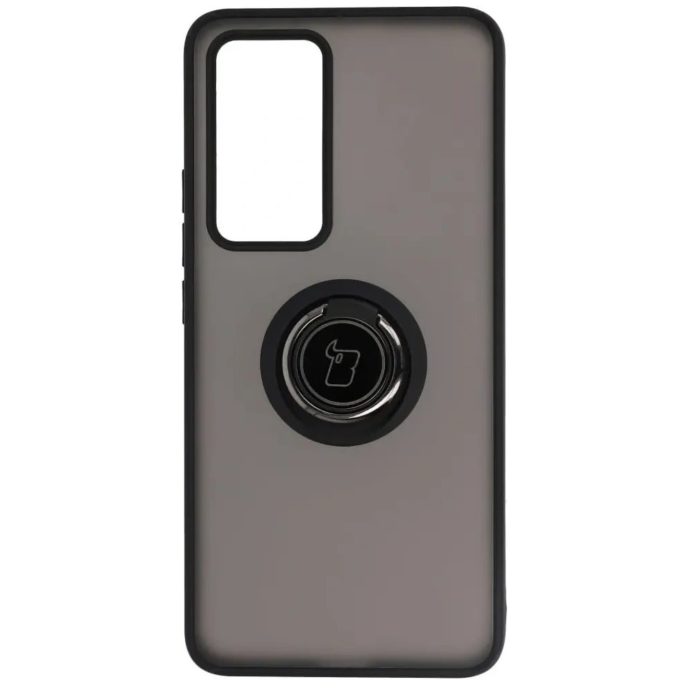 Hurtownia GSM - Etui s úchytem na prst Bizon Case Hybrid Ring pro Xiaomi 12T / 12T Pro kouřové s černým rámečkem - BIZ1946 - {ean13} - Hurt