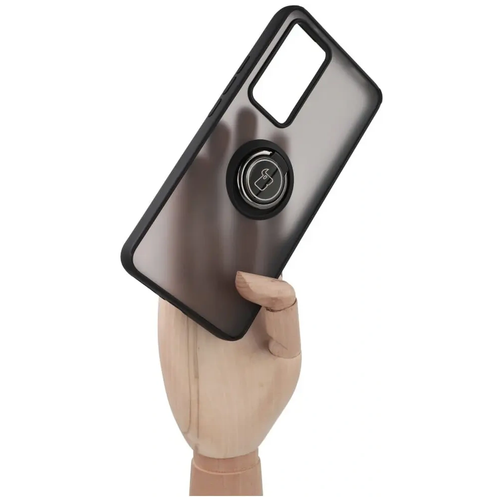 Hurtownia GSM - Bizon Case Hybrid Ring Xiaomi 12T / 12T Pro füstös fekete kerettel - BIZ1946 - {ean13} - Hurt