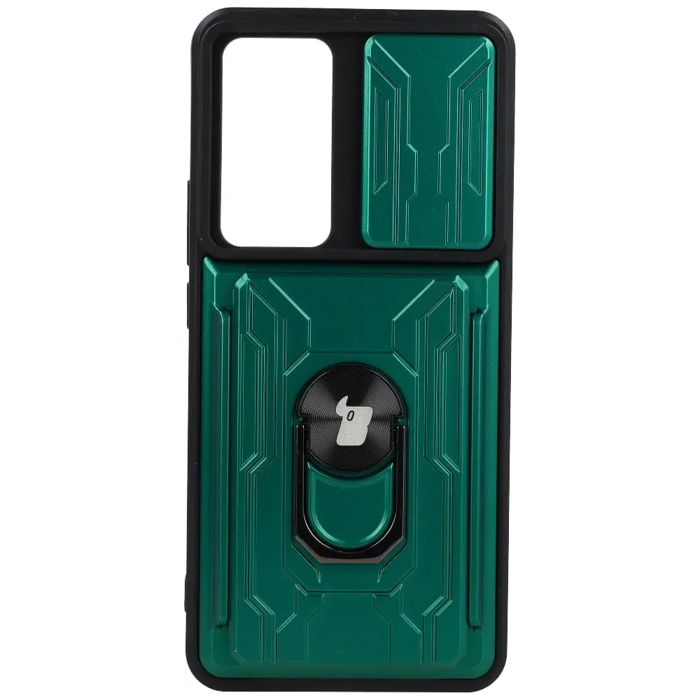 Hurtownia GSM - Etui Bizon Case Camshield Card Slot Ring do Xiaomi 12T zielone - BIZ1947 - {ean13} - Hurt