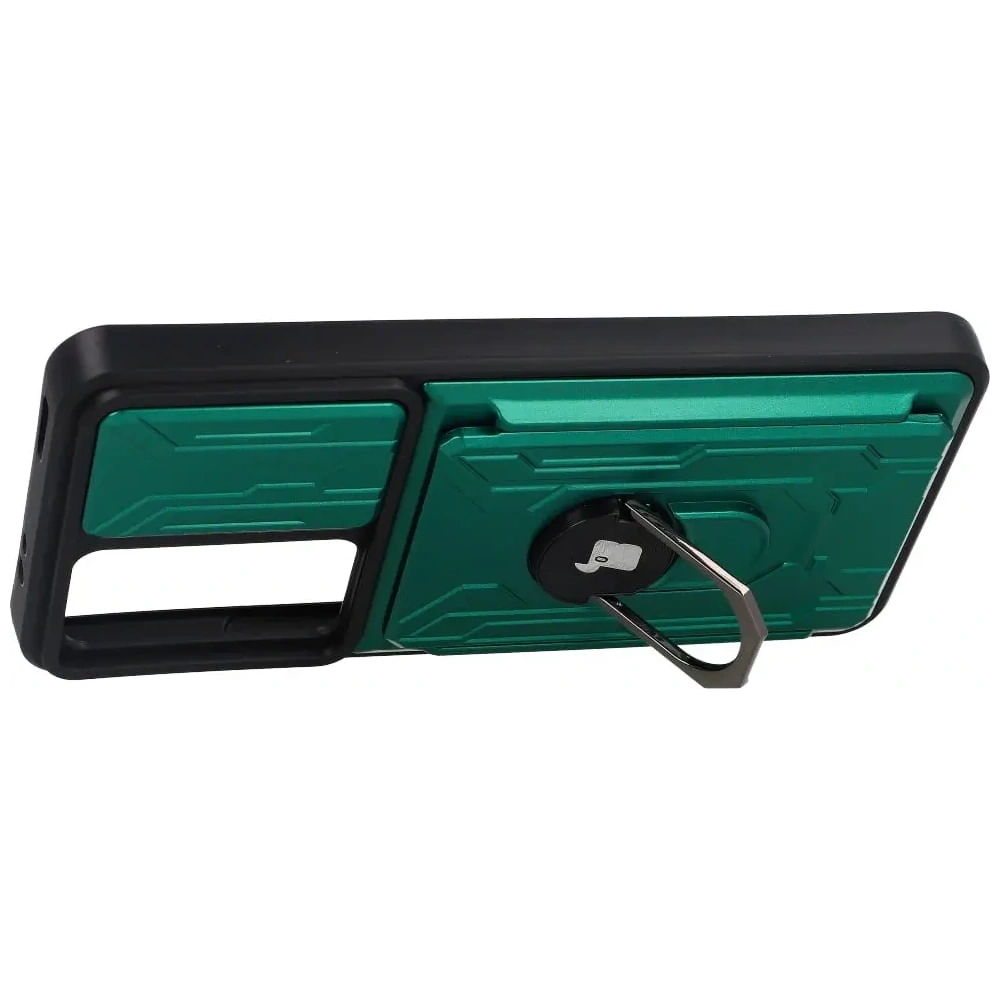 Hurtownia GSM - Etui Bizon Case Camshield Card Slot Ring do Xiaomi 12T zielone - BIZ1947 - {ean13} - Hurt