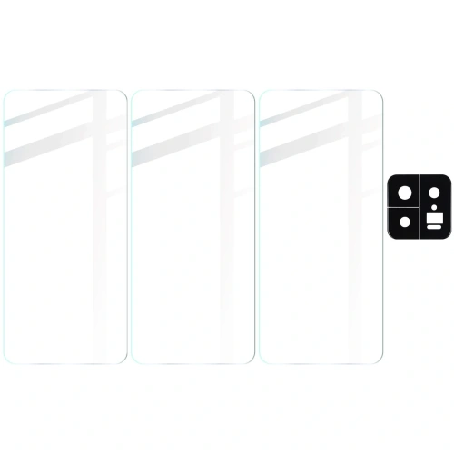 3x Szkło na ekran + szkło na aparat BIZON Clear 2 do Xiaomi 13