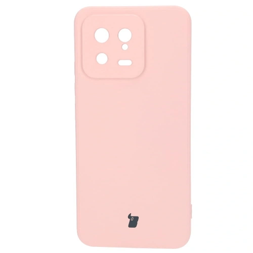 Etui Bizon Case Silicone Sq do Xiaomi 13 jasnoróżowe