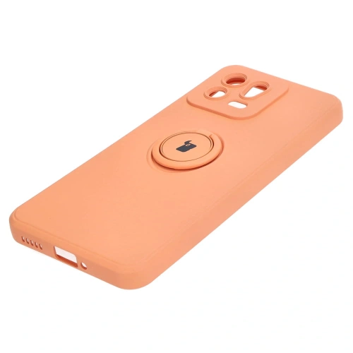 Etui Bizon Case Silicone Ring Sq do Xiaomi 13 pomarańczowe