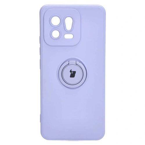Etui Bizon Case Silicone Ring Sq do Xiaomi 13 jasnofioletowe