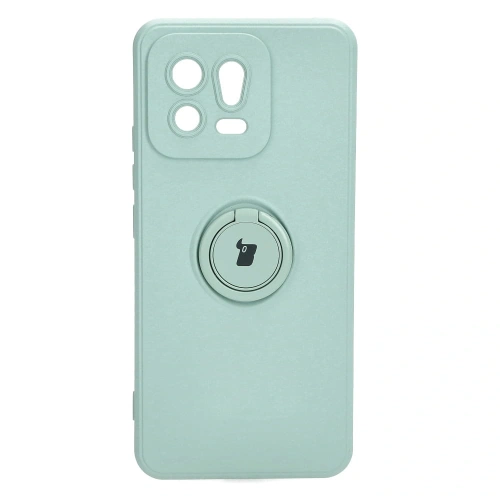 Etui Bizon Case Silicone Ring Sq do Xiaomi 13 turkusowe