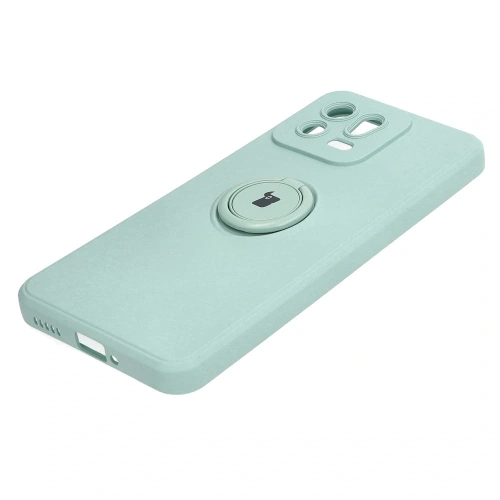 Etui Bizon Case Silicone Ring Sq do Xiaomi 13 turkusowe