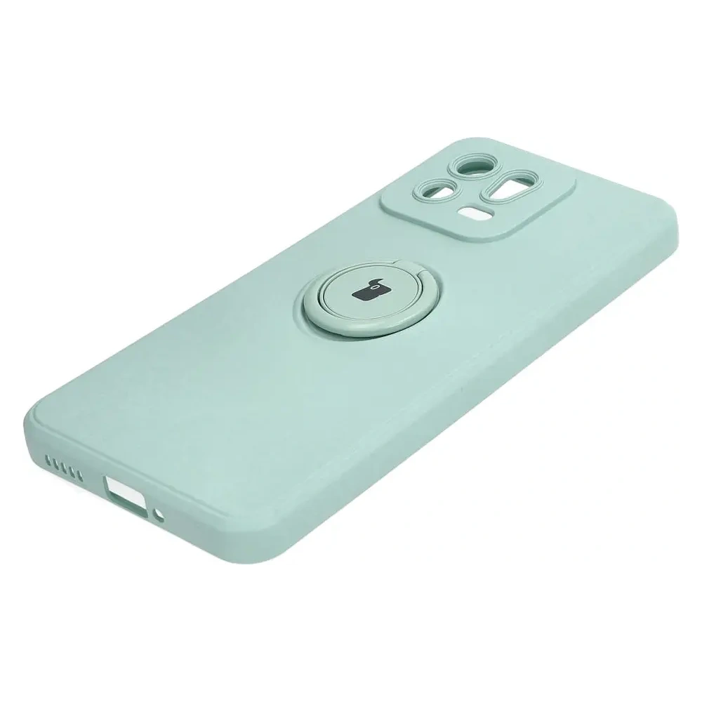 Hurtownia GSM - Etui Bizon Case Silicone Ring Sq do Xiaomi 13 tyrkysové - BIZ1959 - {ean13} - Hurt