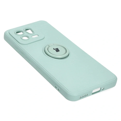 Etui Bizon Case Silicone Ring Sq do Xiaomi 13 turkusowe