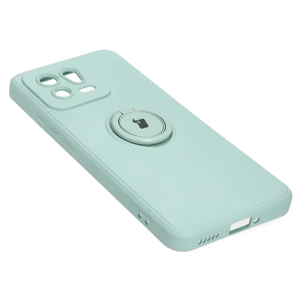 Hurtownia GSM - Etui Bizon Case Silicone Ring Sq do Xiaomi 13 tyrkysové - BIZ1959 - {ean13} - Hurt