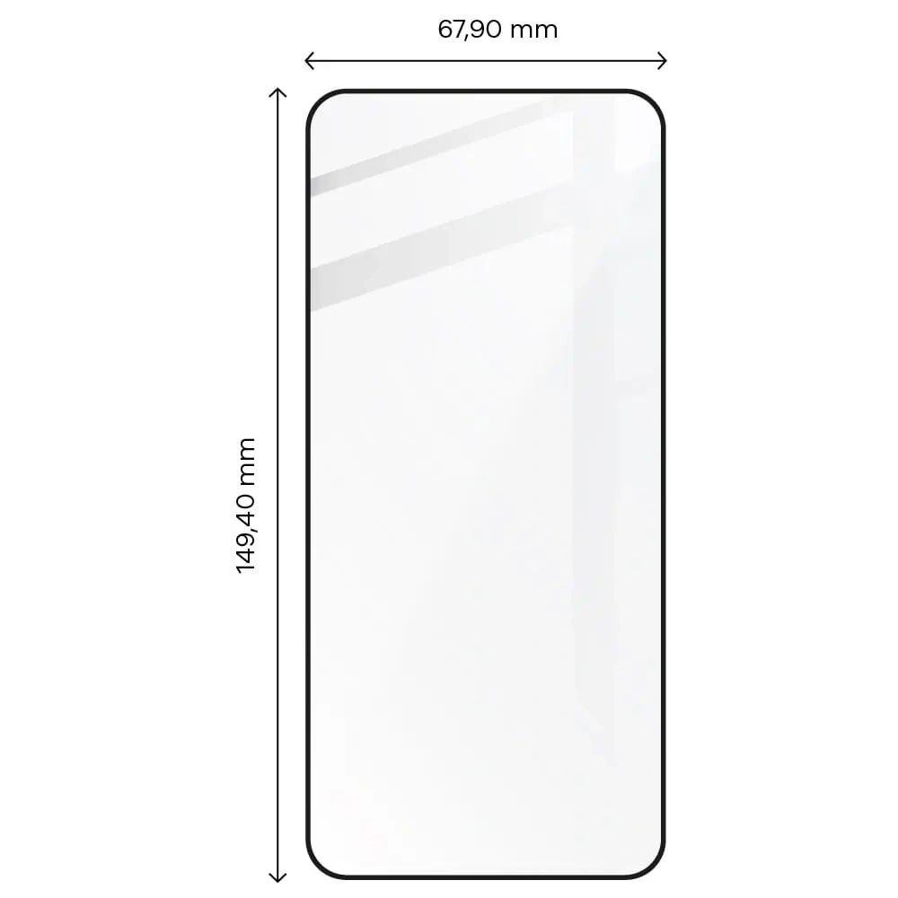 Hurtownia GSM - Szkło hartowane Bizon Glass Edge 2 do Xiaomi 13 / Xiaomi 14 czarne - BIZ1960 - {ean13} - Hurt