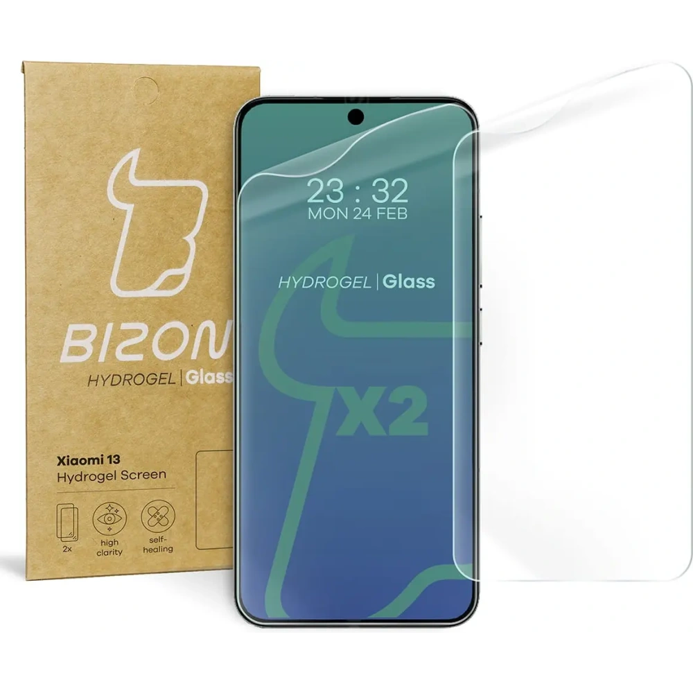Hurtownia GSM - Bizon Glass Hydrogel Xiaomi 13 / Xiaomi 14 [2 PACK] - BIZ1961 - {ean13} - Hurt