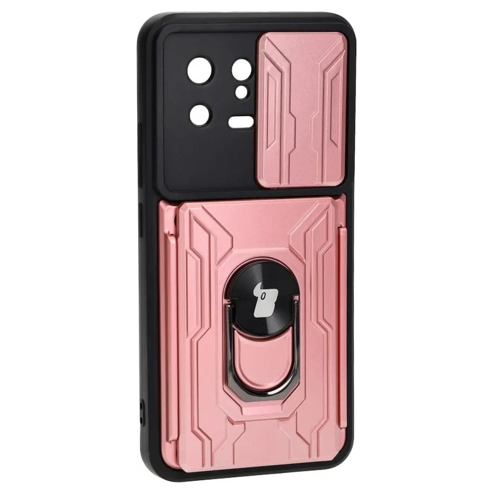 Hurtownia GSM - Etui Bizon Case Camshield Card Slot Ring do Xiaomi 13 jasnorůžové - BIZ1963 - {ean13} - Hurt