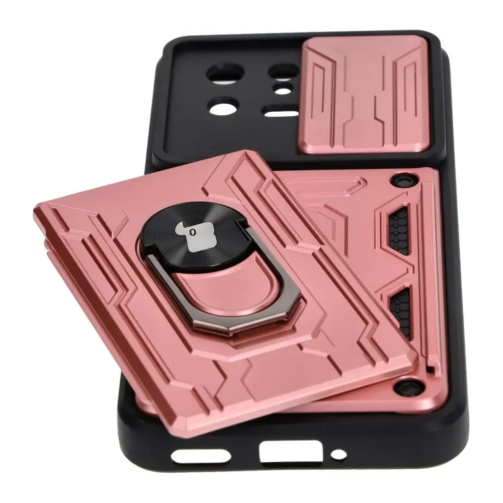 Hurtownia GSM - Etui Bizon Case Camshield Card Slot Ring do Xiaomi 13 jasnorůžové - BIZ1963 - {ean13} - Hurt