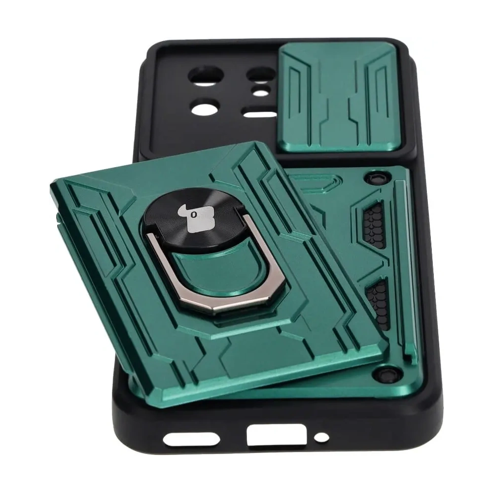 Wholesale Bizon Case Camshield Card Slot Ring Xiaomi 13 green - BIZ1966 - {ean13} - Hurt