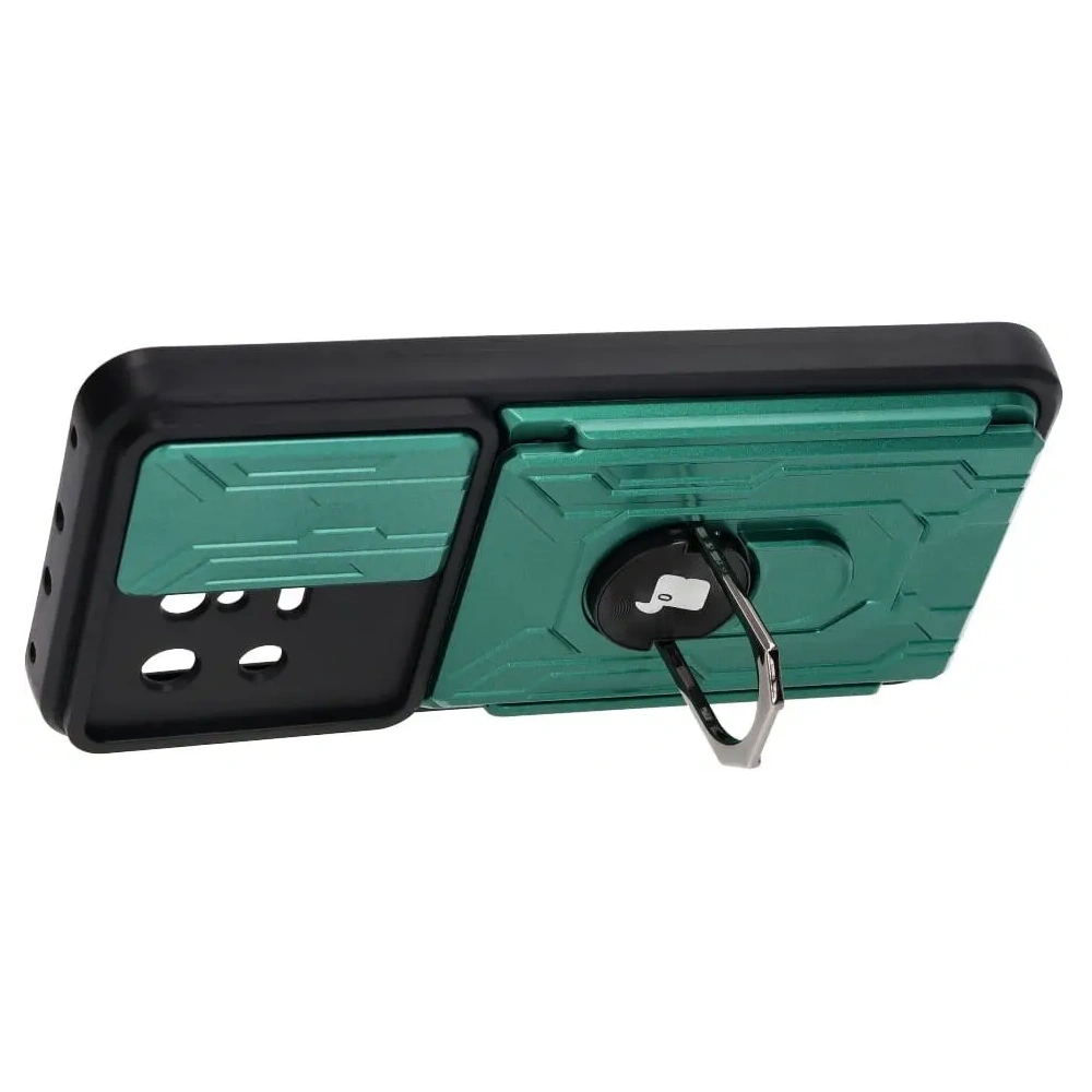 Wholesale Bizon Case Camshield Card Slot Ring Xiaomi 13 green - BIZ1966 - {ean13} - Hurt