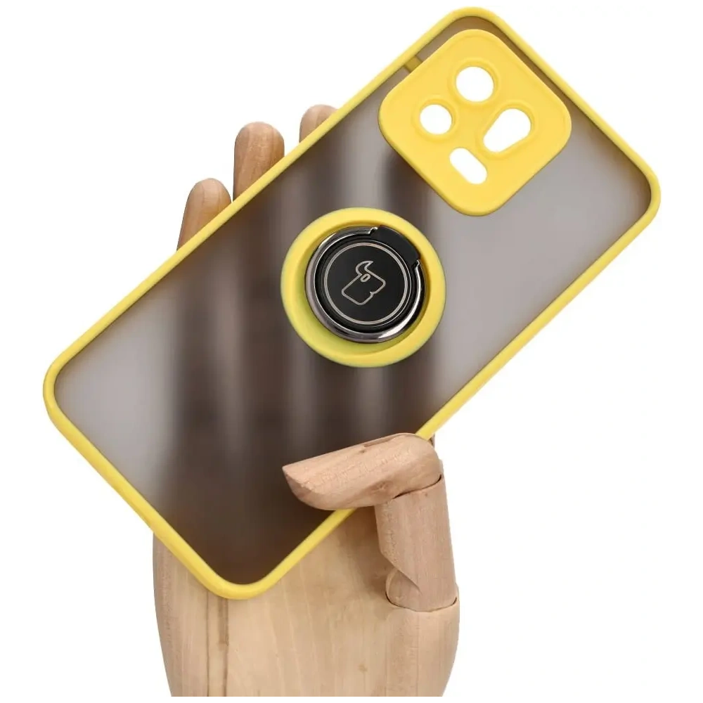 Hurtownia GSM - Bizon Case Hybrid Gyűrű Xiaomi 13 füstös sárga kerettel - BIZ1968 - {ean13} - Hurt
