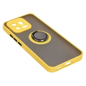 Hurtownia GSM - Bizon Case Hybrid Ring Xiaomi 13 rauchig mit einem gelben Rahmen - BIZ1968 - {ean13} - Hurt