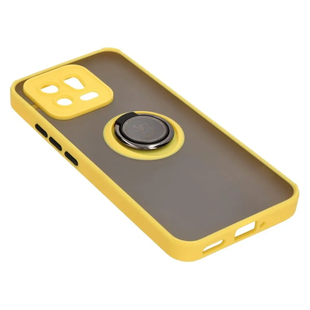Hurtownia GSM - Bizon Case Hybrid Gyűrű Xiaomi 13 füstös sárga kerettel - BIZ1968 - {ean13} - Hurt