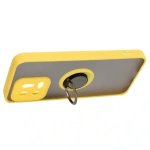 Hurtownia GSM - Bizon Case Hybrid Ring Xiaomi 13 rauchig mit einem gelben Rahmen - BIZ1968 - {ean13} - Hurt