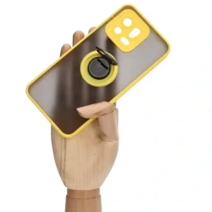 Hurtownia GSM - Bizon Case Hybrid Ring Xiaomi 13 rauchig mit einem gelben Rahmen - BIZ1968 - {ean13} - Hurt
