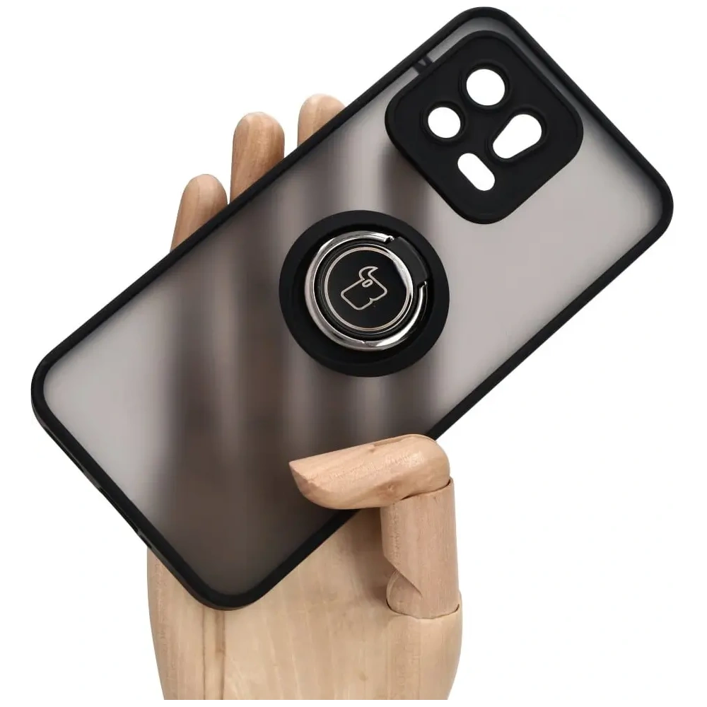 Wholesale Bizon Case Hybrid Ring Xiaomi 13 smoky with a black frame - BIZ1969 - {ean13} - Hurt