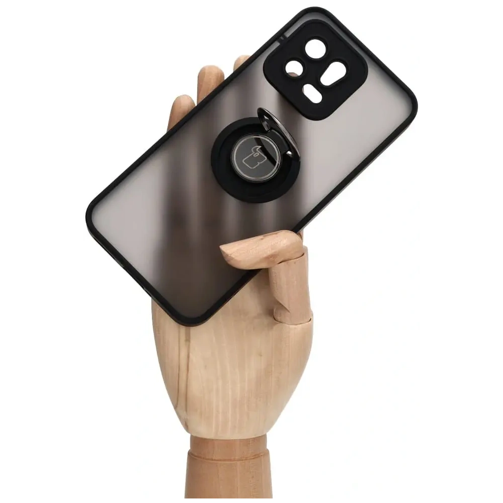 Wholesale Bizon Case Hybrid Ring Xiaomi 13 smoky with a black frame - BIZ1969 - {ean13} - Hurt