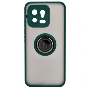 Hurtownia GSM - Bizon Case Hybrid Ring Xiaomi 13 rauchig mit einem dunkelgrünen Rahmen - BIZ1970 - {ean13} - Hurt