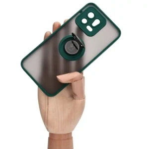 Hurtownia GSM - Bizon Case Hybrid Ring Xiaomi 13 rauchig mit einem dunkelgrünen Rahmen - BIZ1970 - {ean13} - Hurt