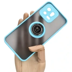 Hurtownia GSM - Bizon Case Hybrid Ring Xiaomi 13 rauchig mit einem hellblauen Rahmen - BIZ1971 - {ean13} - Hurt