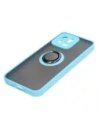 Wholesale Bizon Case Hybrid Ring Xiaomi 13 smoky with a light blue frame - BIZ1971 - {ean13} - Hurt