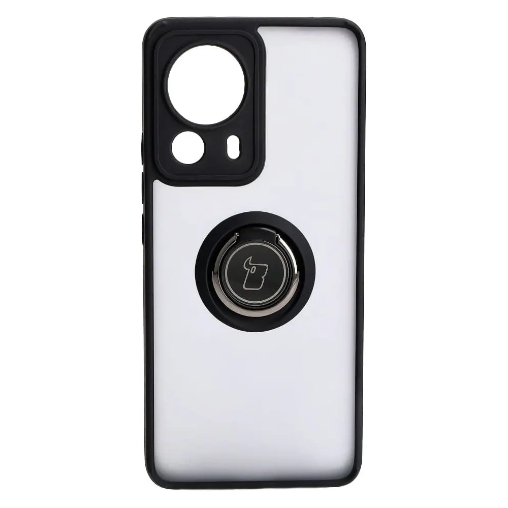Hurtownia GSM - Etui z uchwytem na palec Bizon Case Hybrid Ring do Xiaomi 13 Lite dýmové s černým rámečkem - BIZ1976 - {ean13} - Hurt
