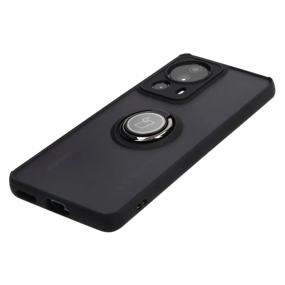 Hurtownia GSM - Etui z uchwytem na palec Bizon Case Hybrid Ring do Xiaomi 13 Lite dýmové s černým rámečkem - BIZ1976 - {ean13} - Hurt