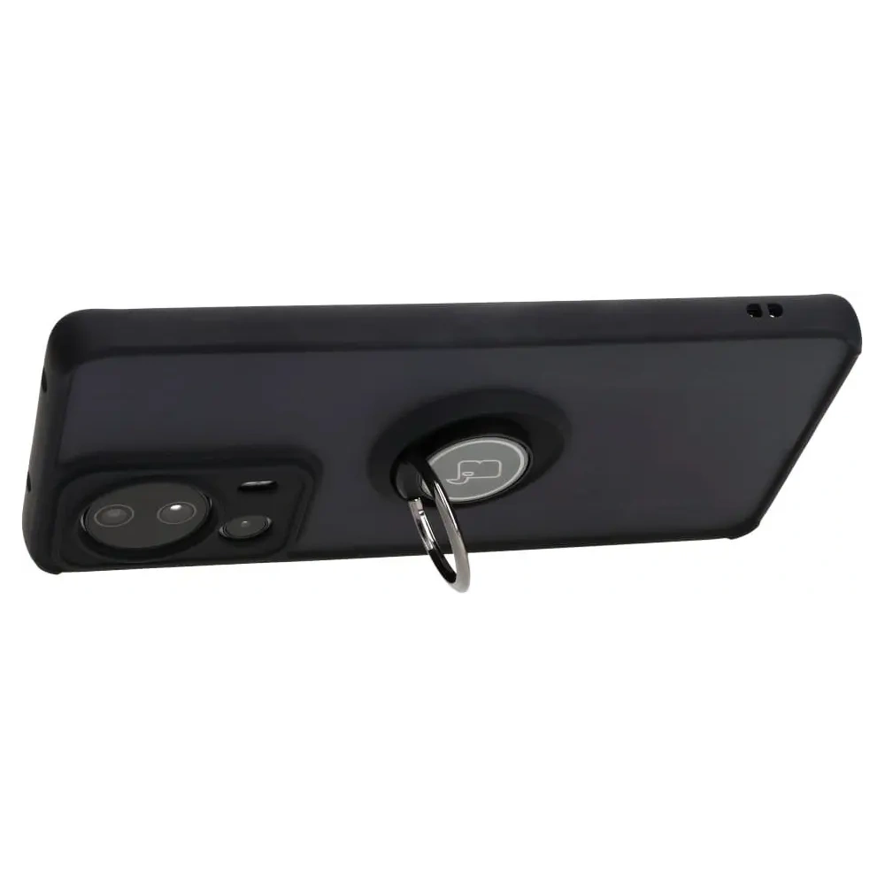Hurtownia GSM - Etui z uchwytem na palec Bizon Case Hybrid Ring do Xiaomi 13 Lite dýmové s černým rámečkem - BIZ1976 - {ean13} - Hurt