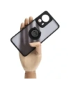 Hurtownia GSM - Etui z uchwytem na palec Bizon Case Hybrid Ring do Xiaomi 13 Lite dýmové s černým rámečkem - BIZ1976 - {ean13} - Hurt