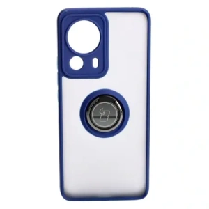 Hurtownia GSM - Etui s úchopem na prst Bizon Case Hybrid Ring pro Xiaomi 13 Lite kouřové s modrým rámečkem - BIZ1977 - {ean13} - Hurt