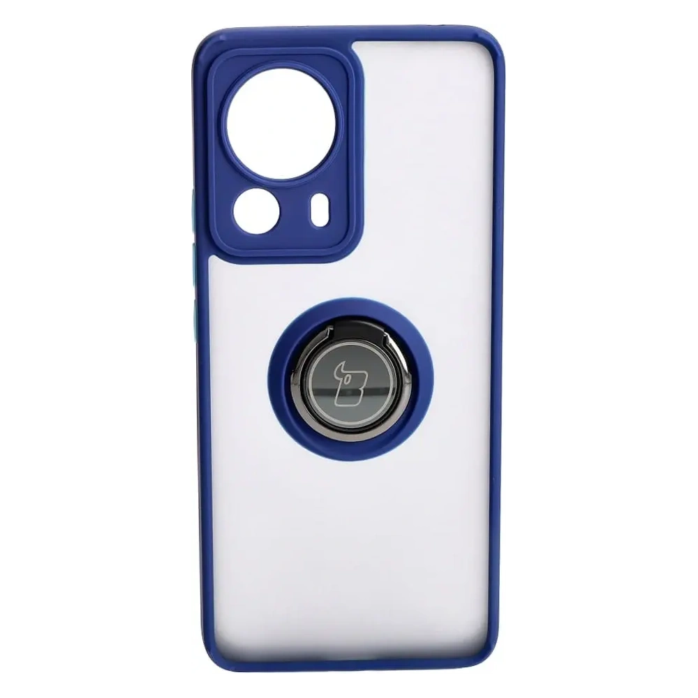 Hurtownia GSM - Bizon Case Hybrid Ring Xiaomi 13 Lite fumurii cu un cadru albastru marin - BIZ1977 - {ean13} - Hurt