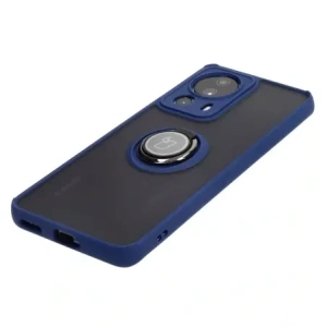 Hurtownia GSM - Etui s úchopem na prst Bizon Case Hybrid Ring pro Xiaomi 13 Lite kouřové s modrým rámečkem - BIZ1977 - {ean13} - Hurt