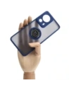 Wholesale Bizon Case Hybrid Ring Xiaomi 13 Lite smoky with a navy blue frame - BIZ1977 - {ean13} - Hurt