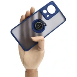 Hurtownia GSM - Etui s úchopem na prst Bizon Case Hybrid Ring pro Xiaomi 13 Lite kouřové s modrým rámečkem - BIZ1977 - {ean13} - Hurt