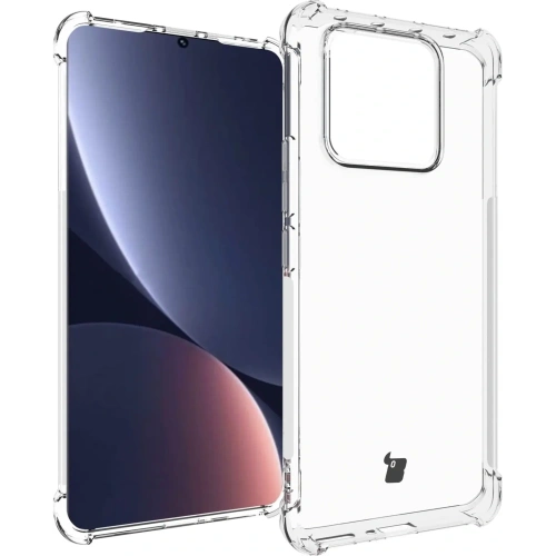 Etui + 2x folia + obiektyw Bizon Case Clear Pack do Xiaomi 13 Pro przezroczyste