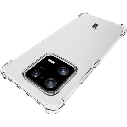 Etui + 2x folia + obiektyw Bizon Case Clear Pack do Xiaomi 13 Pro przezroczyste