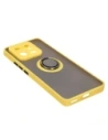 Hurtownia GSM - Etui z uchwytem na palec Bizon Case Hybrid Ring do Xiaomi 13 Pro przydymione z żółtą ramką - BIZ1982 - {ean13} - Hurt
