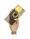 Hurtownia GSM - Etui z uchwytem na palec Bizon Case Hybrid Ring do Xiaomi 13 Pro przydymione z żółtą ramką - BIZ1982 - {ean13} - Hurt