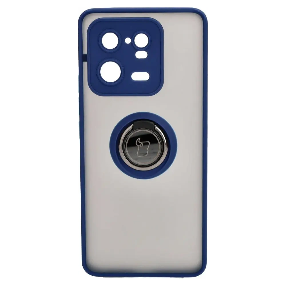Hurtownia GSM - Bizon Case Hybrid Ring Xiaomi 13 Pro fumuriu cu un cadru albastru închis - BIZ1983 - {ean13} - Hurt