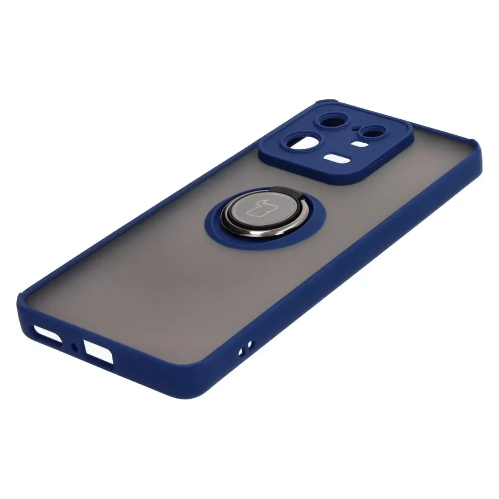 Hurtownia GSM - Bizon Case Hybrid Ring Xiaomi 13 Pro fumuriu cu un cadru albastru închis - BIZ1983 - {ean13} - Hurt