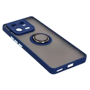Hurtownia GSM - Bizon Case Hybrid Ring Xiaomi 13 Pro fumuriu cu un cadru albastru închis - BIZ1983 - {ean13} - Hurt