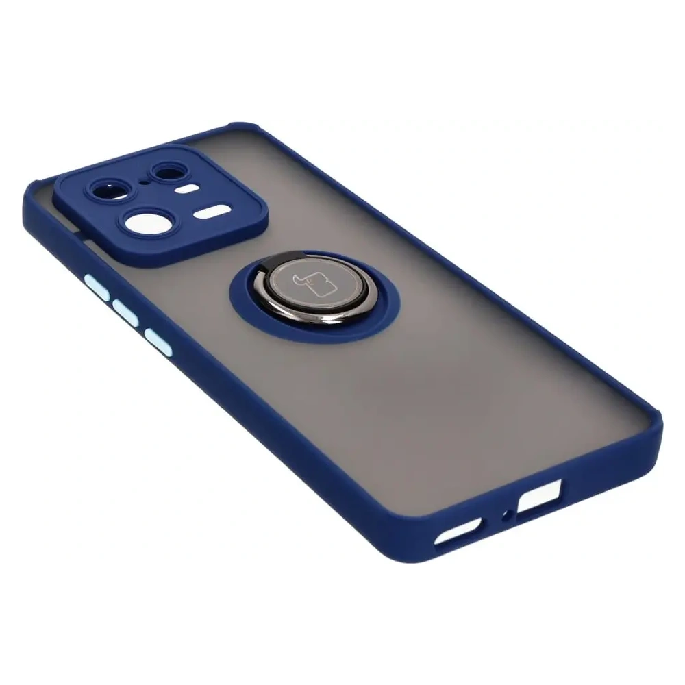 Hurtownia GSM - Bizon Case Hybrid Ring Xiaomi 13 Pro fumuriu cu un cadru albastru închis - BIZ1983 - {ean13} - Hurt