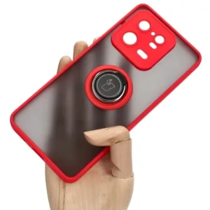 Hurtownia GSM - Bizon Case Hybrid Ring Xiaomi 13 Pro fumuriu cu un cadru roșu - BIZ1984 - {ean13} - Hurt