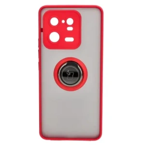 Hurtownia GSM - Bizon Case Hybrid Ring Xiaomi 13 Pro fumuriu cu un cadru roșu - BIZ1984 - {ean13} - Hurt