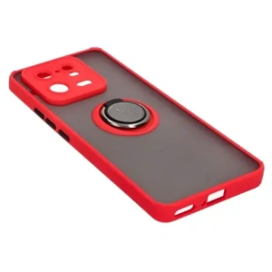 Hurtownia GSM - Bizon Case Hybrid Ring Xiaomi 13 Pro fumuriu cu un cadru roșu - BIZ1984 - {ean13} - Hurt